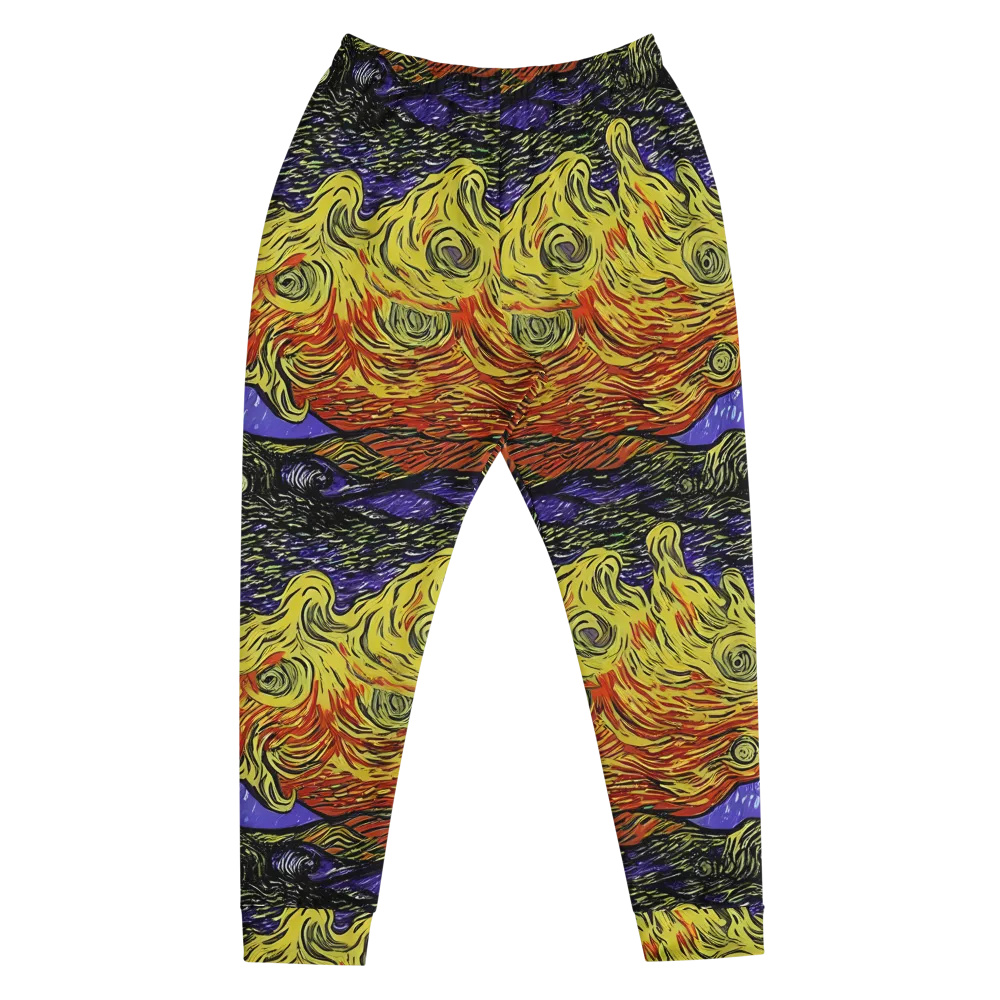 Dancing Solar Flare on Men's Joggers — Front