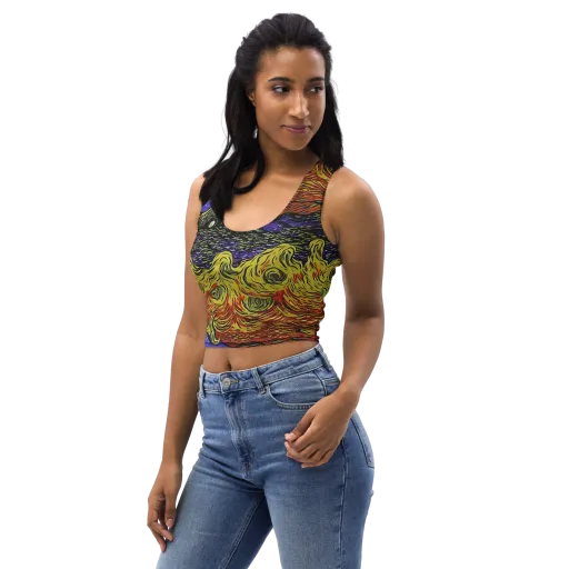 Dancing Solar Flare on a Crop Top
