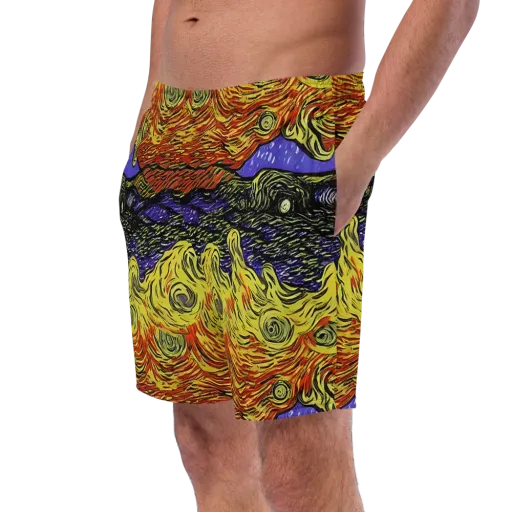 Dancing Solar Flare on a Swim Trunks