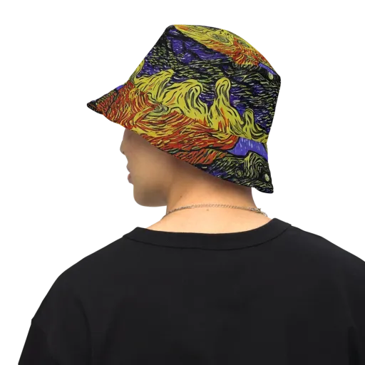 Dancing Solar Flare on a Reversible Bucket Hat