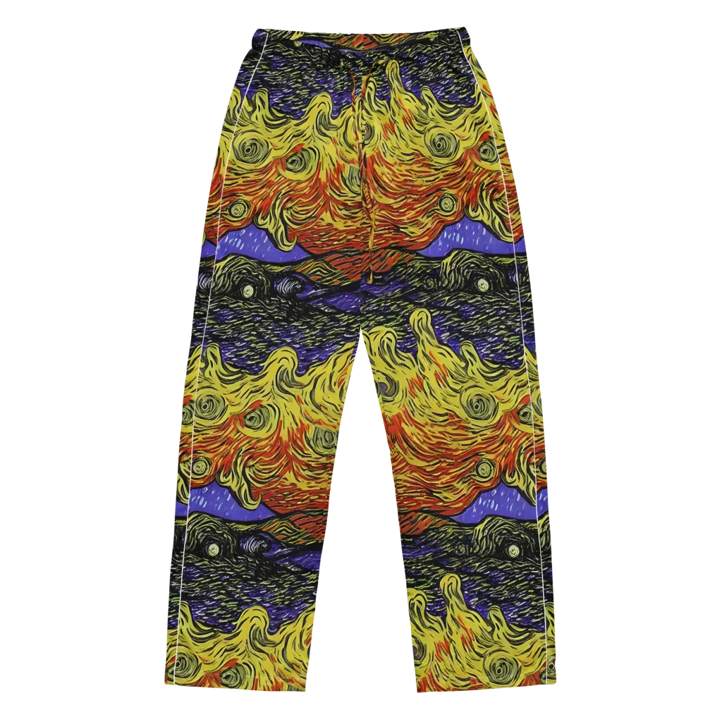 Dancing Solar Flare on Women's Pajama Pants — Front