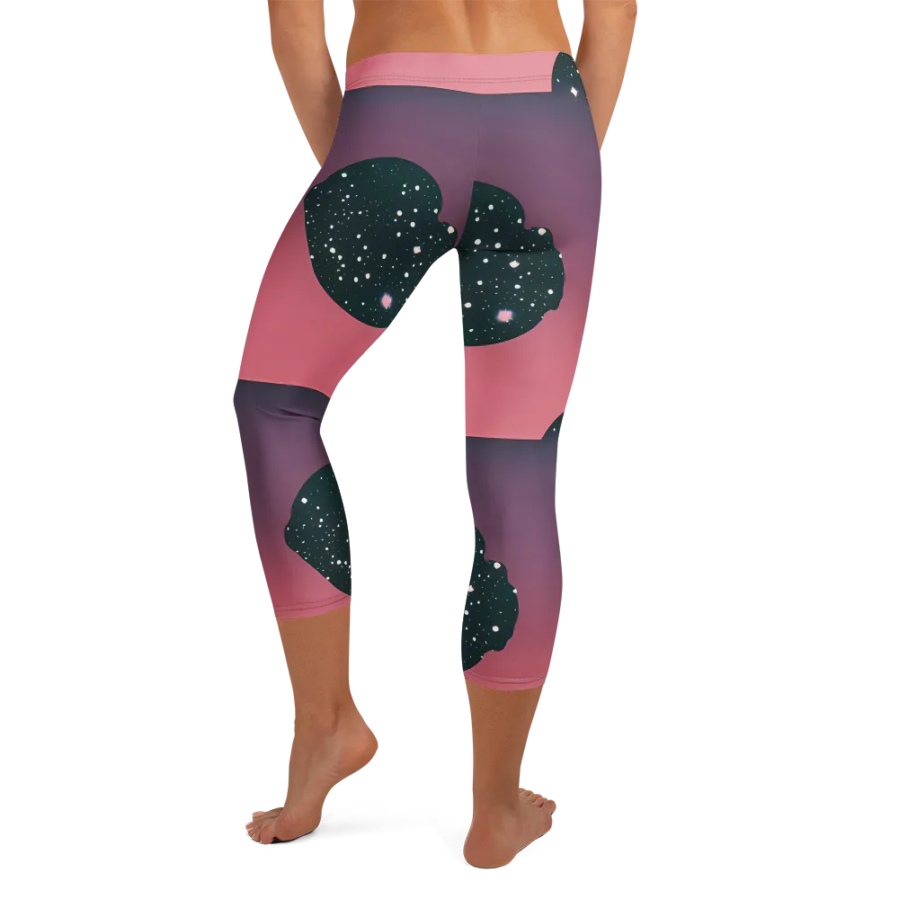 Dreamscape Horizon on Capri Leggings — Back