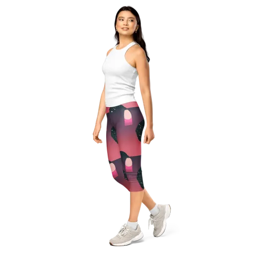 Dreamscape Horizon on a Capri Leggings