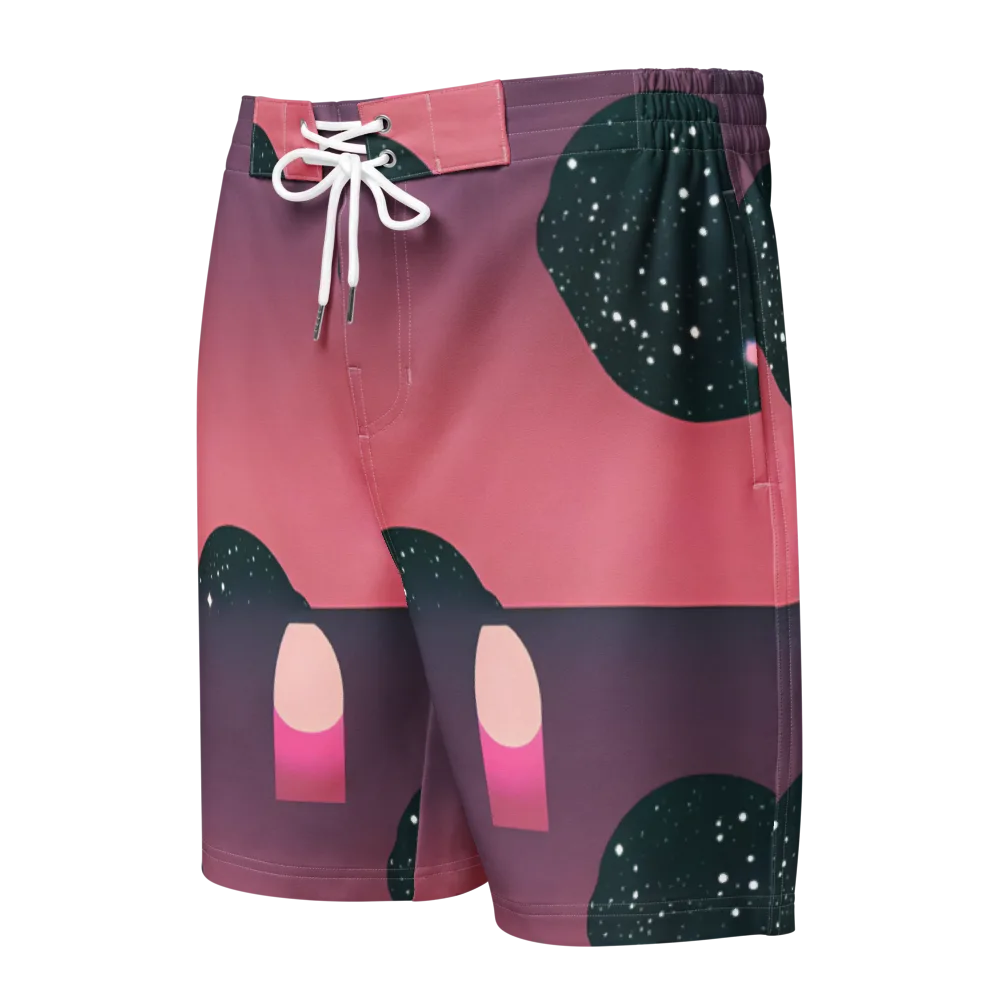 Dreamscape Horizon on Men's Board Shorts — Front