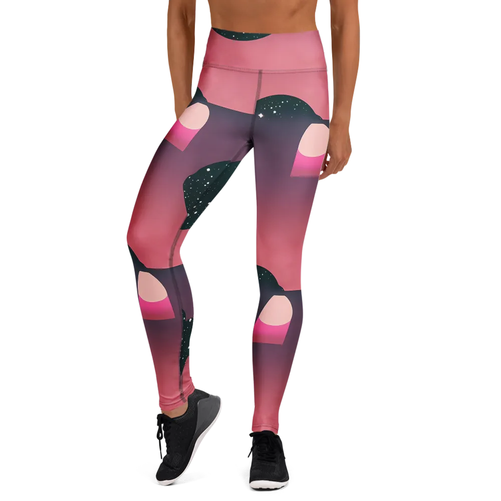 Dreamscape Horizon on Yoga Leggings — Front