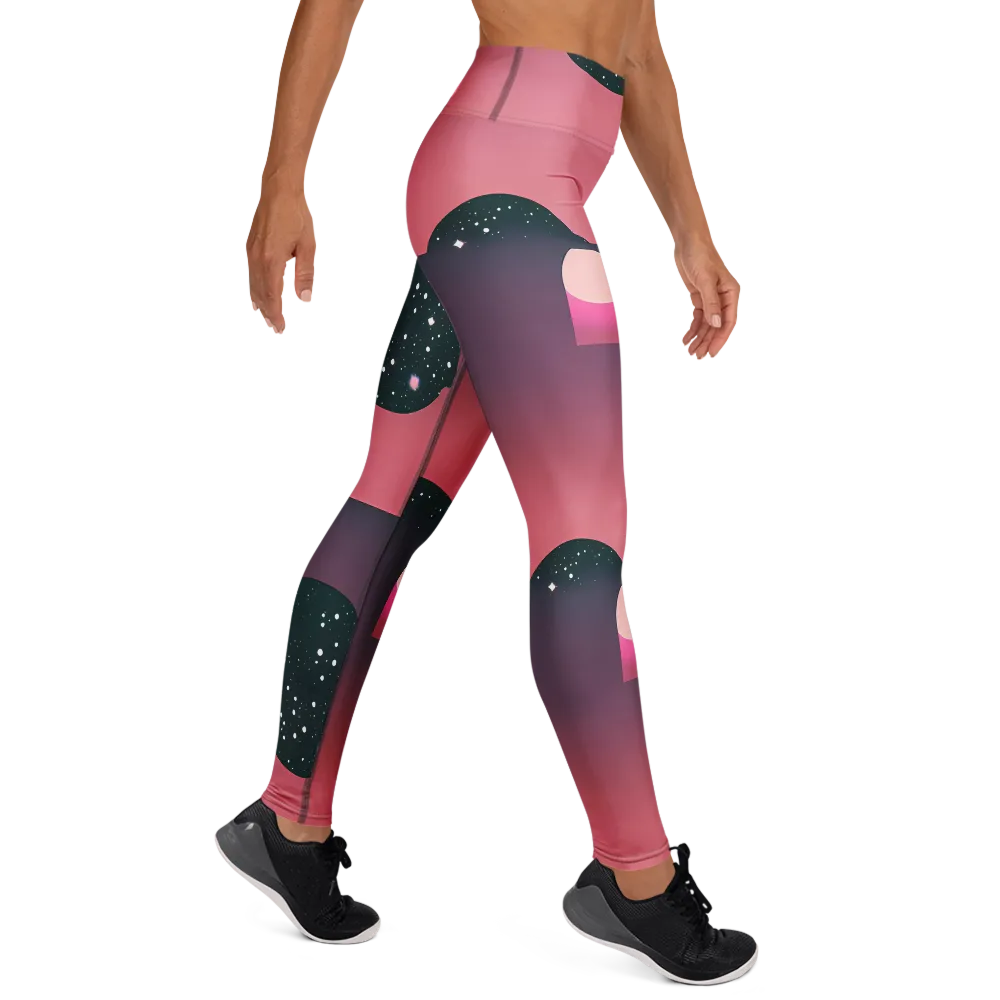 Dreamscape Horizon on Yoga Leggings — Right