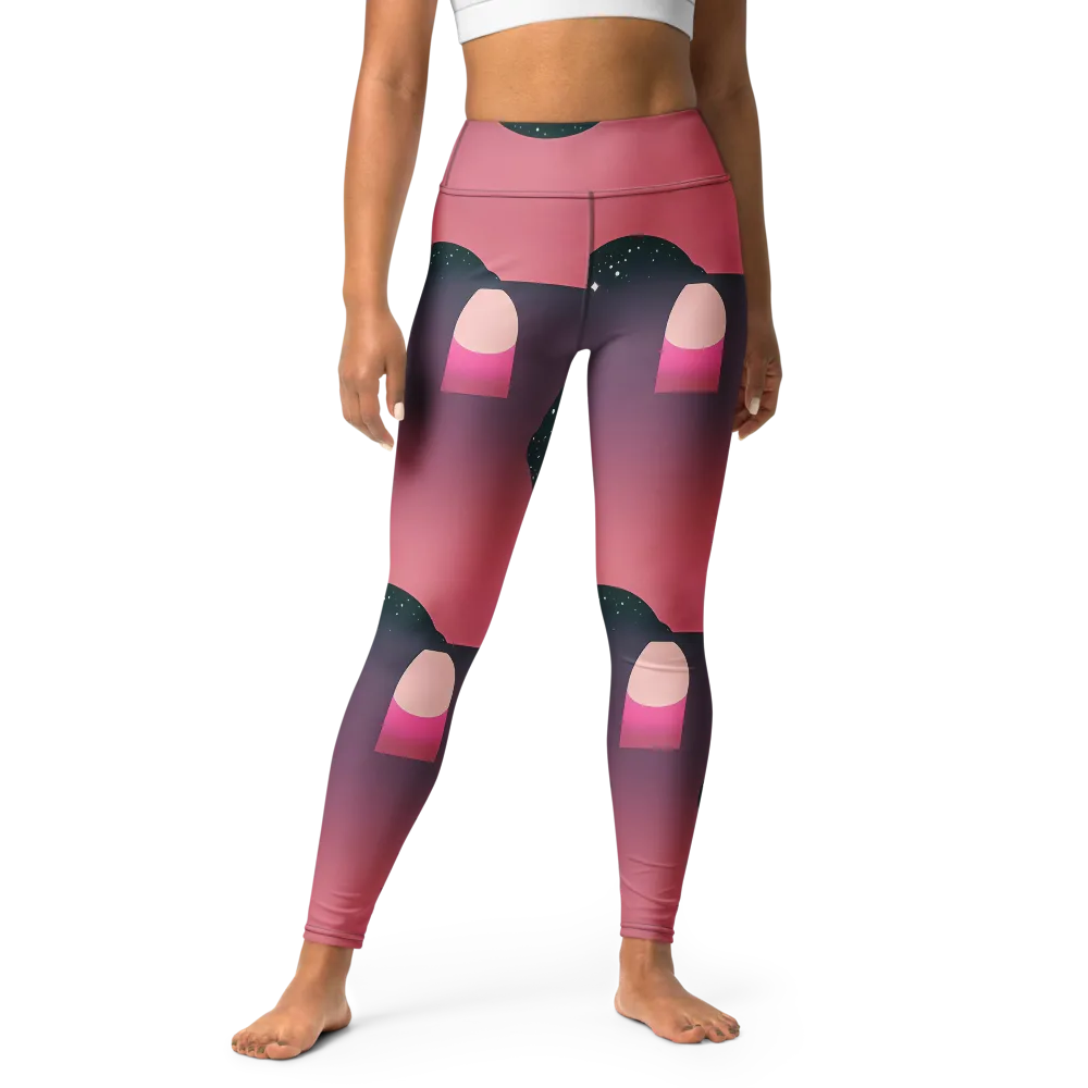 Dreamscape Horizon on Yoga Leggings — Front