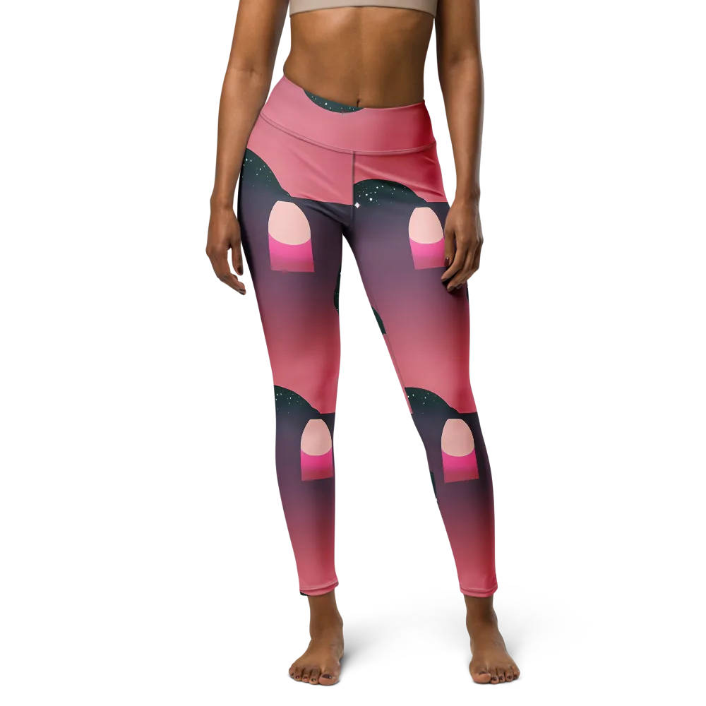 Dreamscape Horizon on Yoga Leggings — Front
