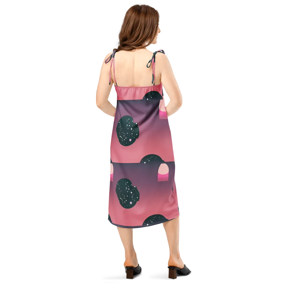 Dreamscape Horizon on Slip Dress — Back
