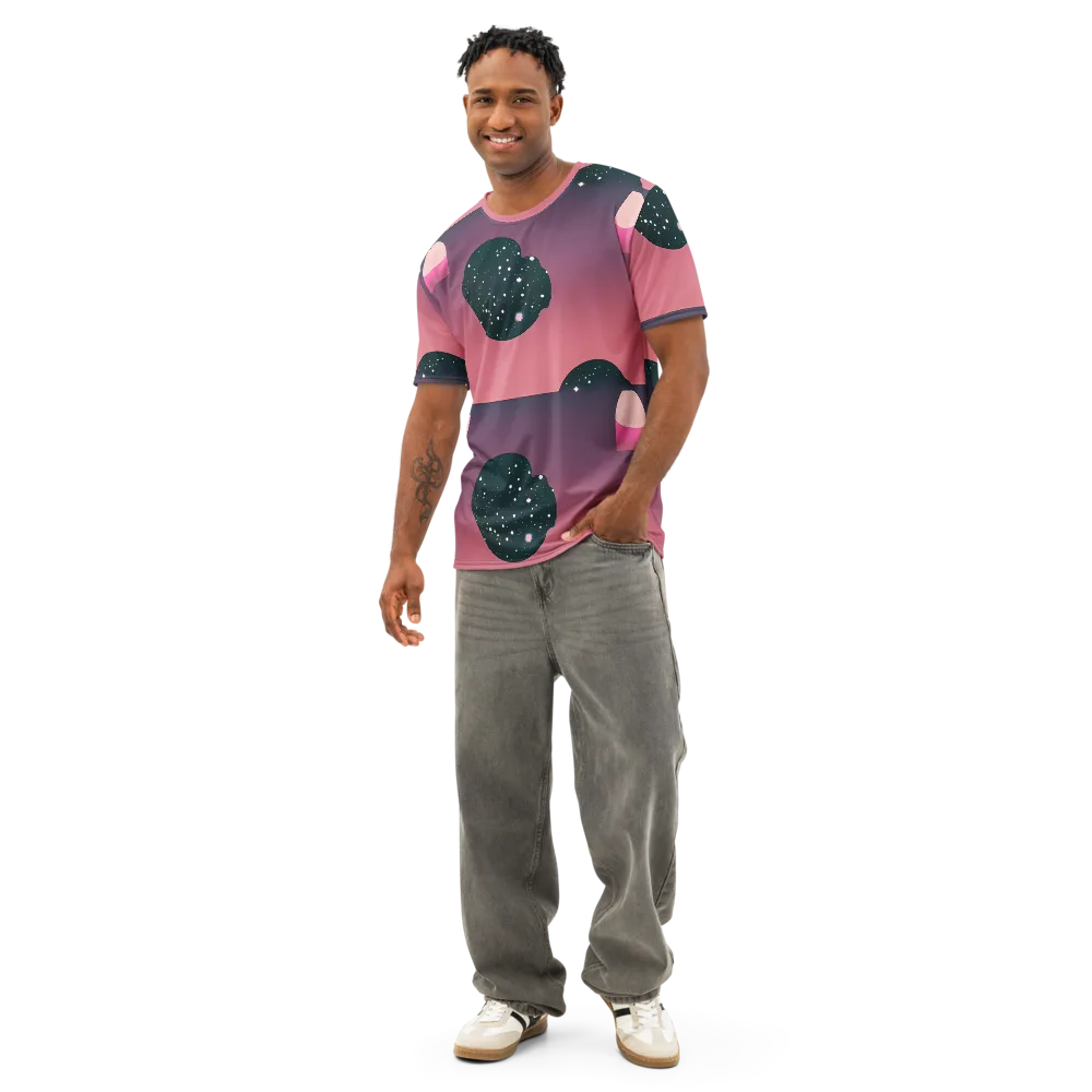 Dreamscape Horizon on Men's Cotton Crew Neck T-Shirt — Front