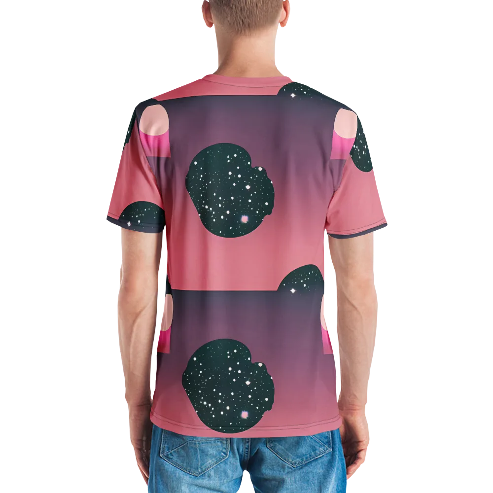 Dreamscape Horizon on Men's Crew Neck T-Shirt — Back