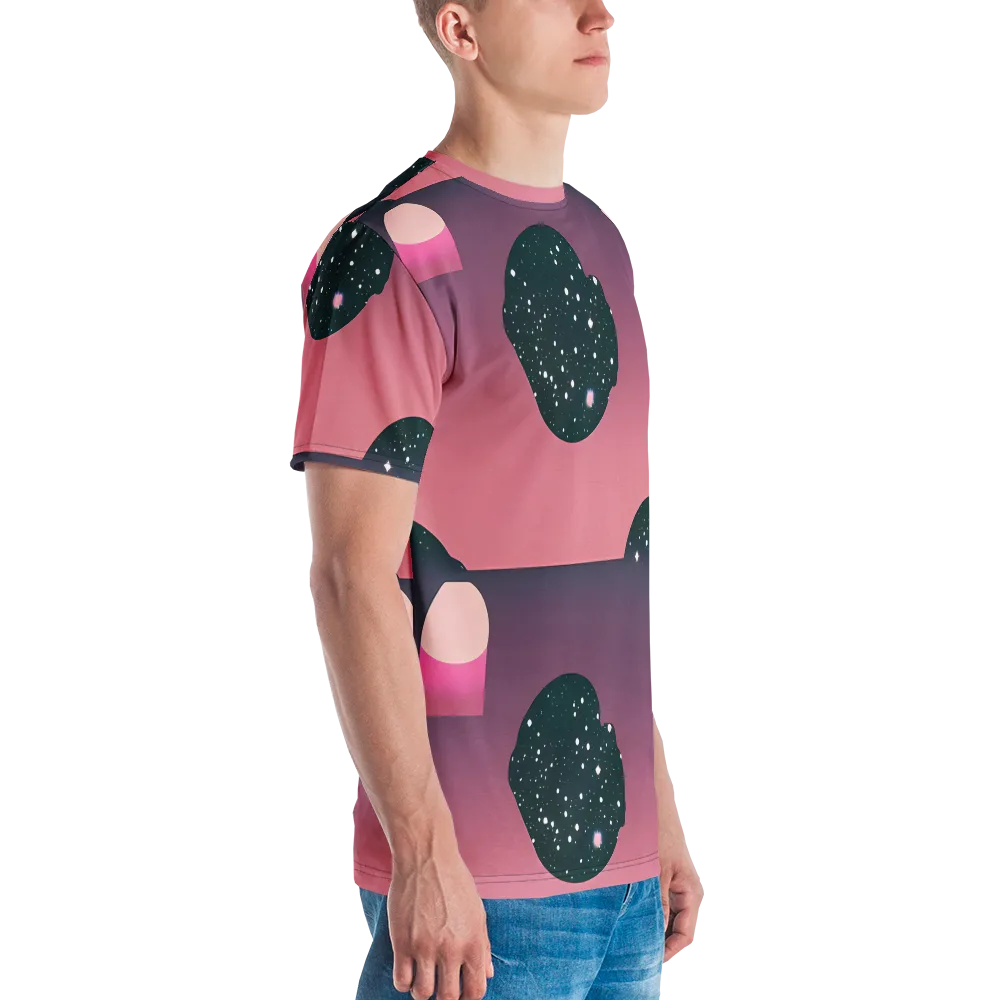 Dreamscape Horizon on Men's Crew Neck T-Shirt — Right