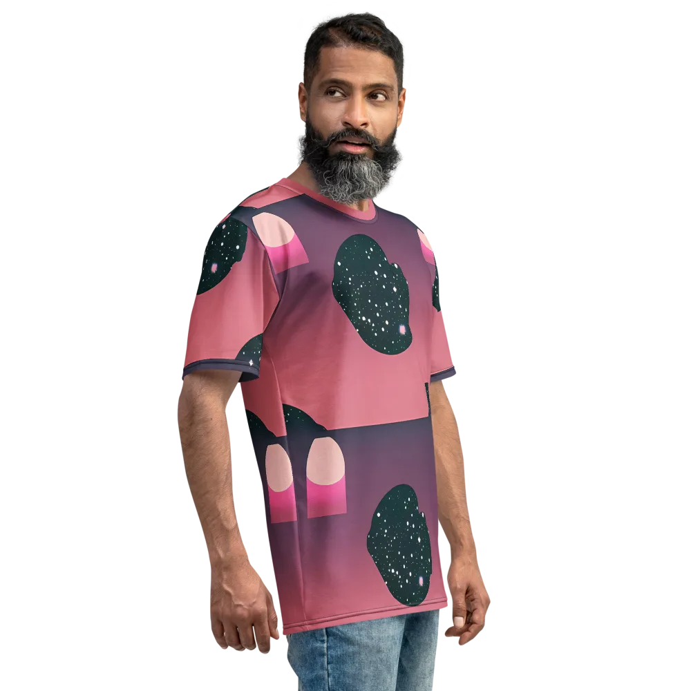 Dreamscape Horizon on Men's Crew Neck T-Shirt — Right