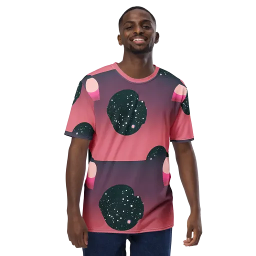 Dreamscape Horizon on a Men's Crew Neck T-Shirt