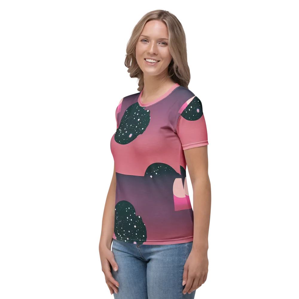 Dreamscape Horizon on Women's Crew Neck T-Shirt — Left