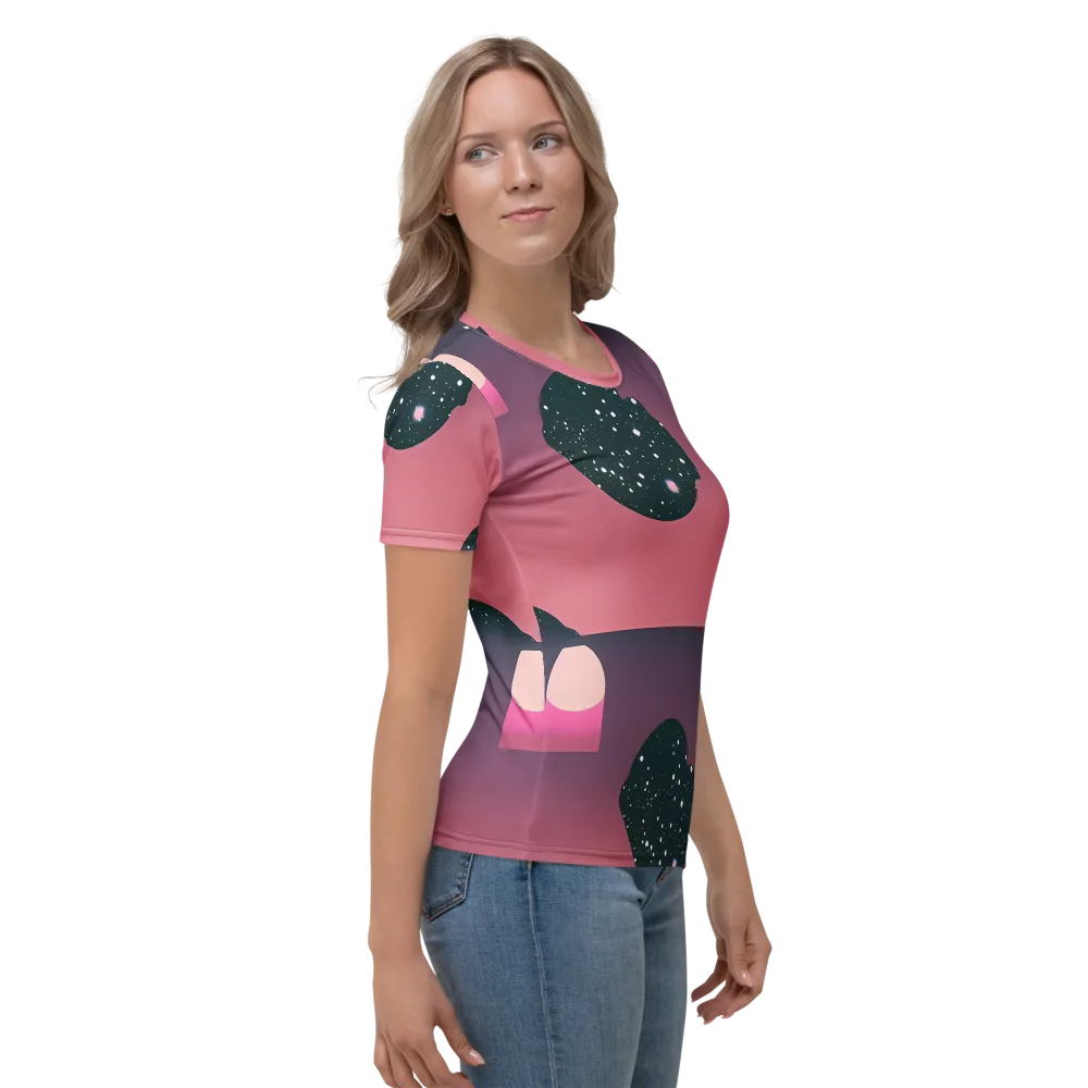 Dreamscape Horizon on Women's Crew Neck T-Shirt — Right