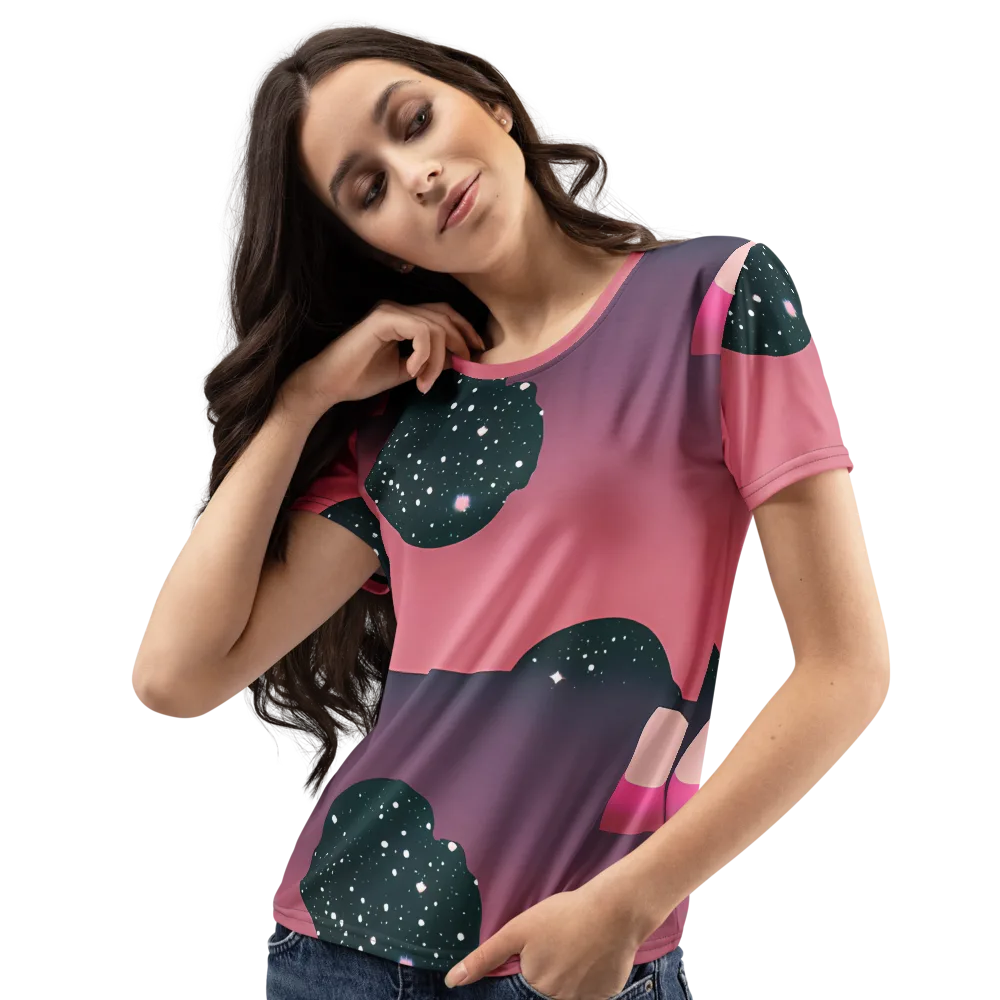 Dreamscape Horizon on Women's Crew Neck T-Shirt — Left Front