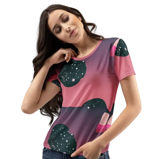 Dreamscape Horizon on a Women's Crew Neck T-Shirt