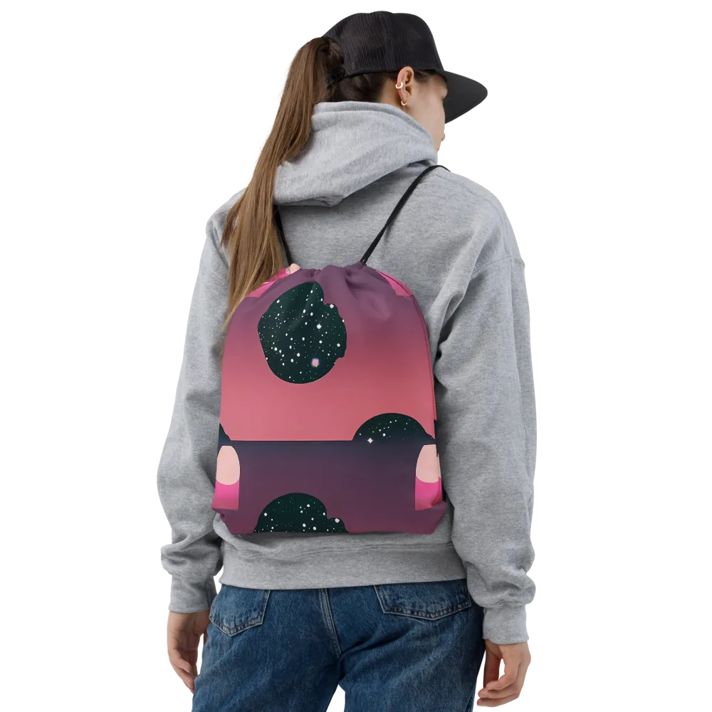 Dreamscape Horizon on Drawstring Bag — Front