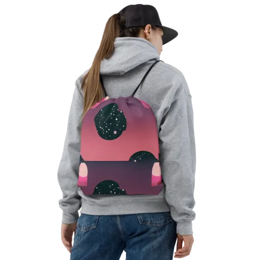 Dreamscape Horizon on a Drawstring Bag