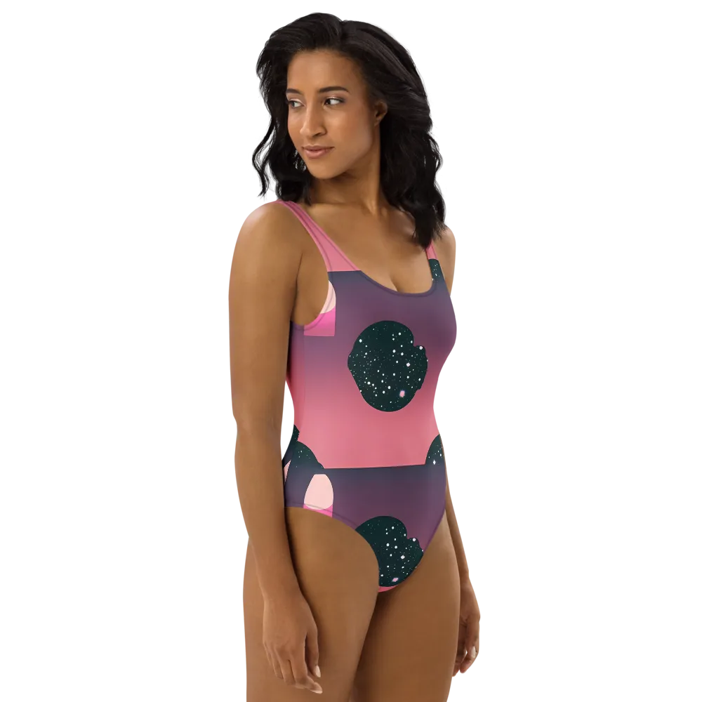 Dreamscape Horizon on One-Piece Swimsuit — Right