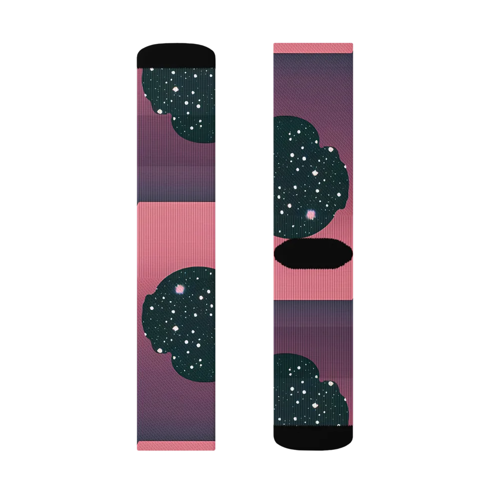 Dreamscape Horizon on Socks — Right Sock