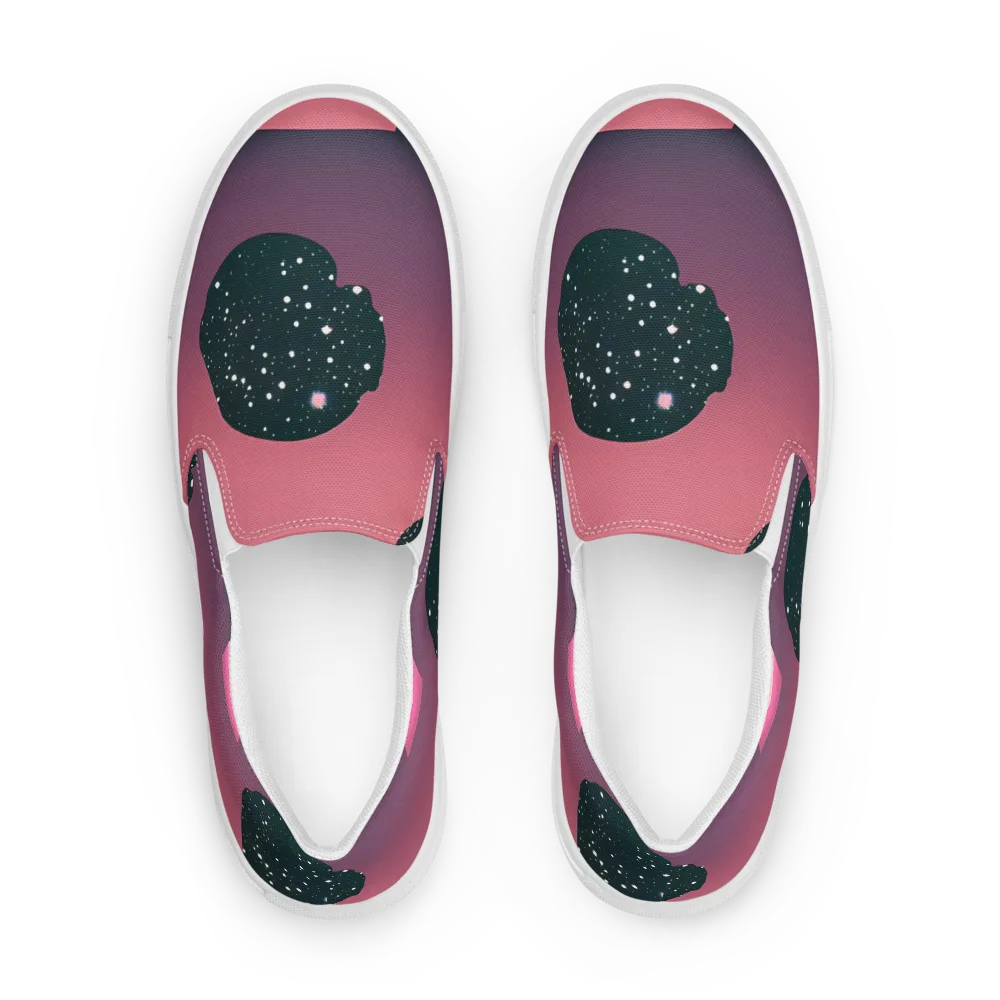 Dreamscape Horizon on Women's Slip-On Canvas Shoes — Front