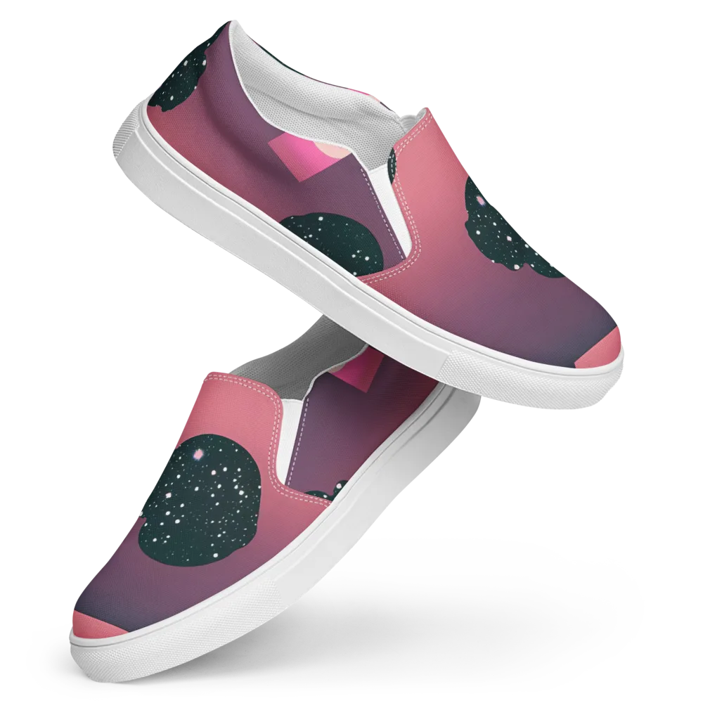Dreamscape Horizon on Women's Slip-On Canvas Shoes — Front