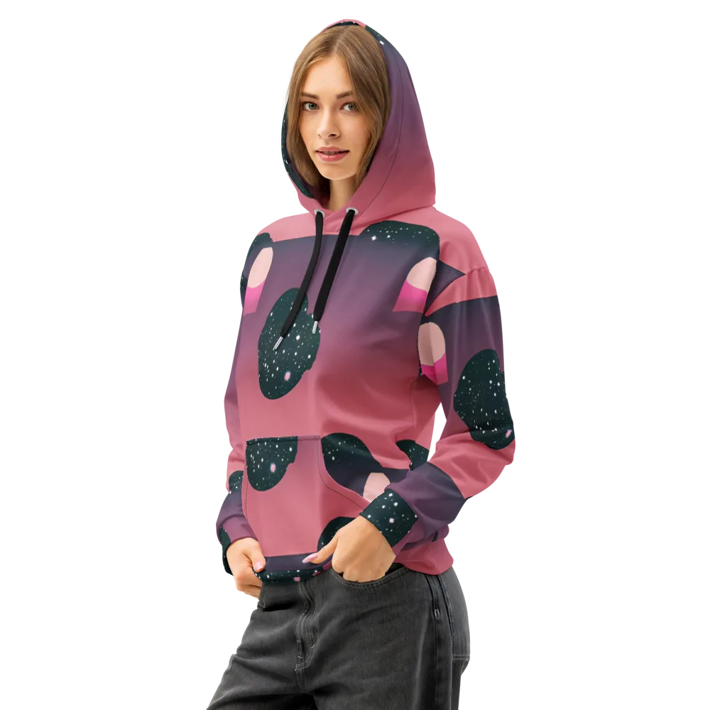 Dreamscape Horizon on Cotton Hoodie — Left Front