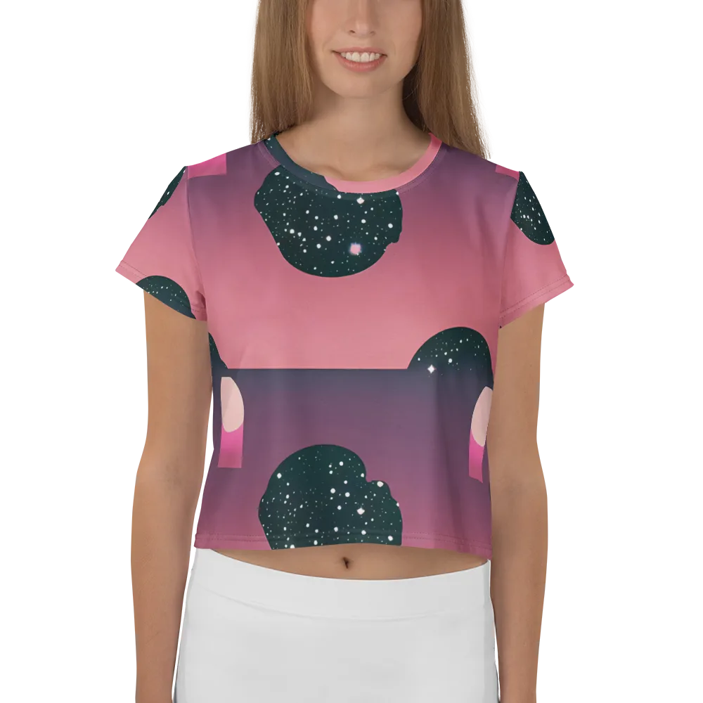 Dreamscape Horizon on Crop Tee — Front
