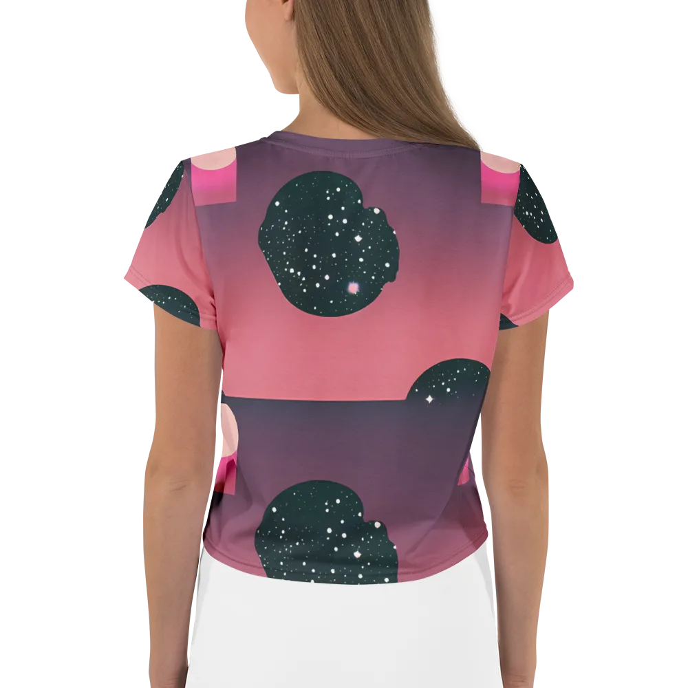 Dreamscape Horizon on Crop Tee — Back