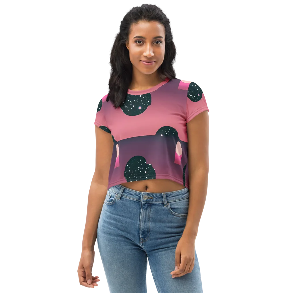 Dreamscape Horizon on Crop Tee — Front