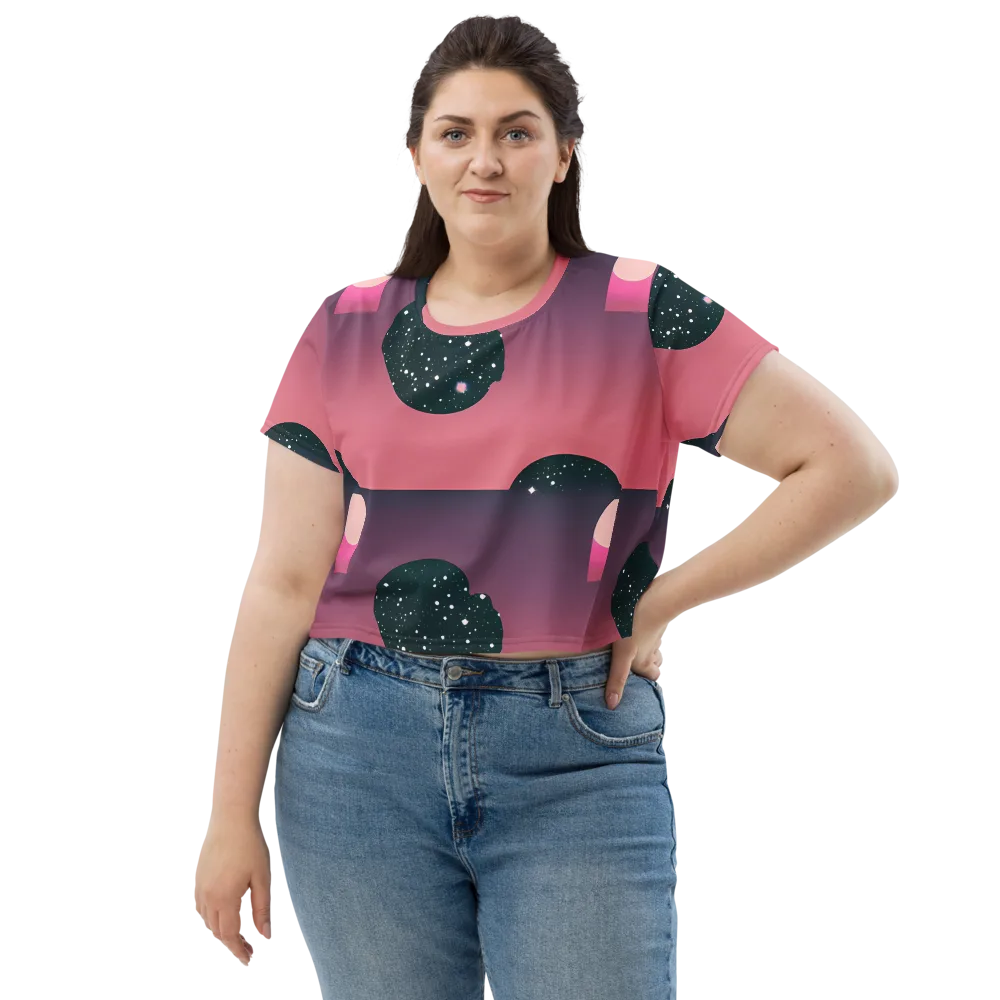 Dreamscape Horizon on Crop Tee — Front
