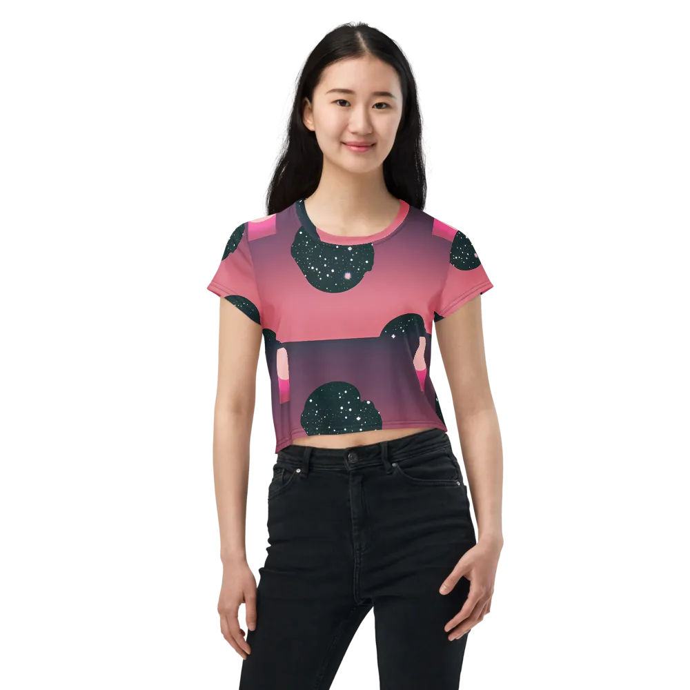 Dreamscape Horizon on Crop Tee — Front