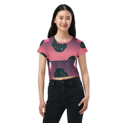 Dreamscape Horizon on a Crop Tee