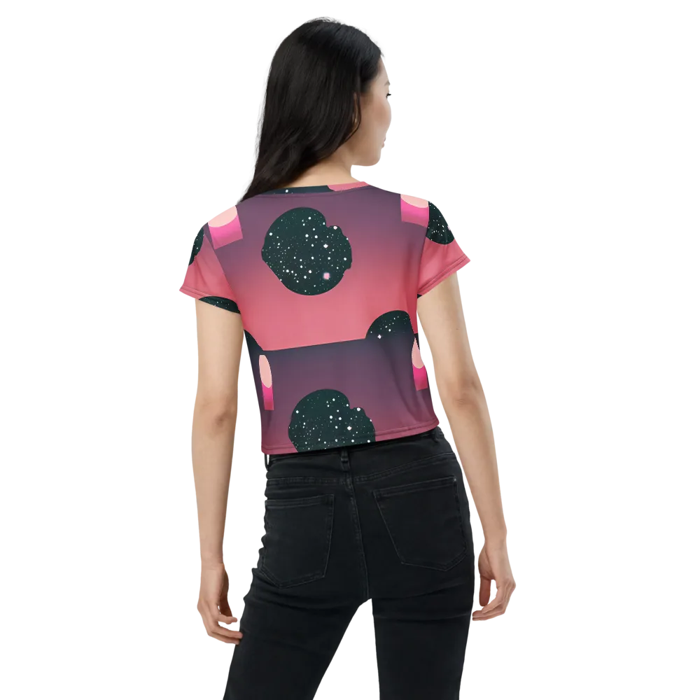 Dreamscape Horizon on Crop Tee — Back