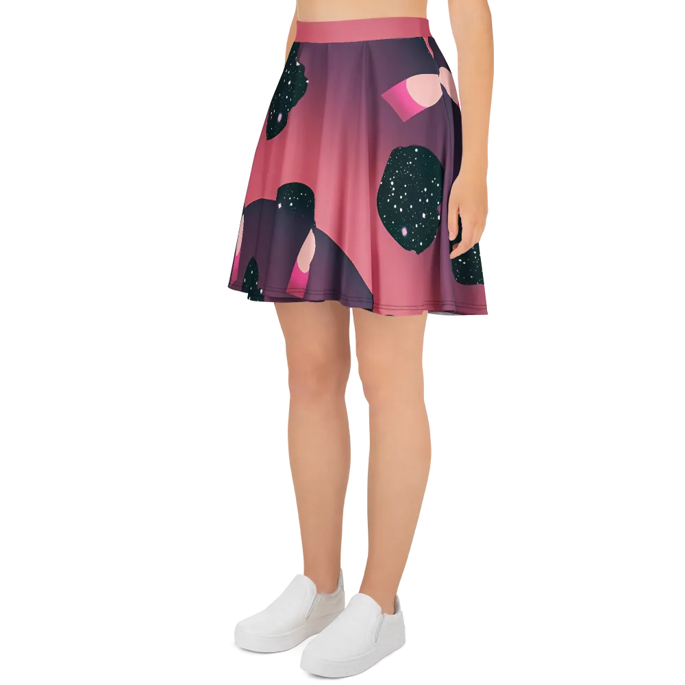 Dreamscape Horizon on Skater Skirt — Left