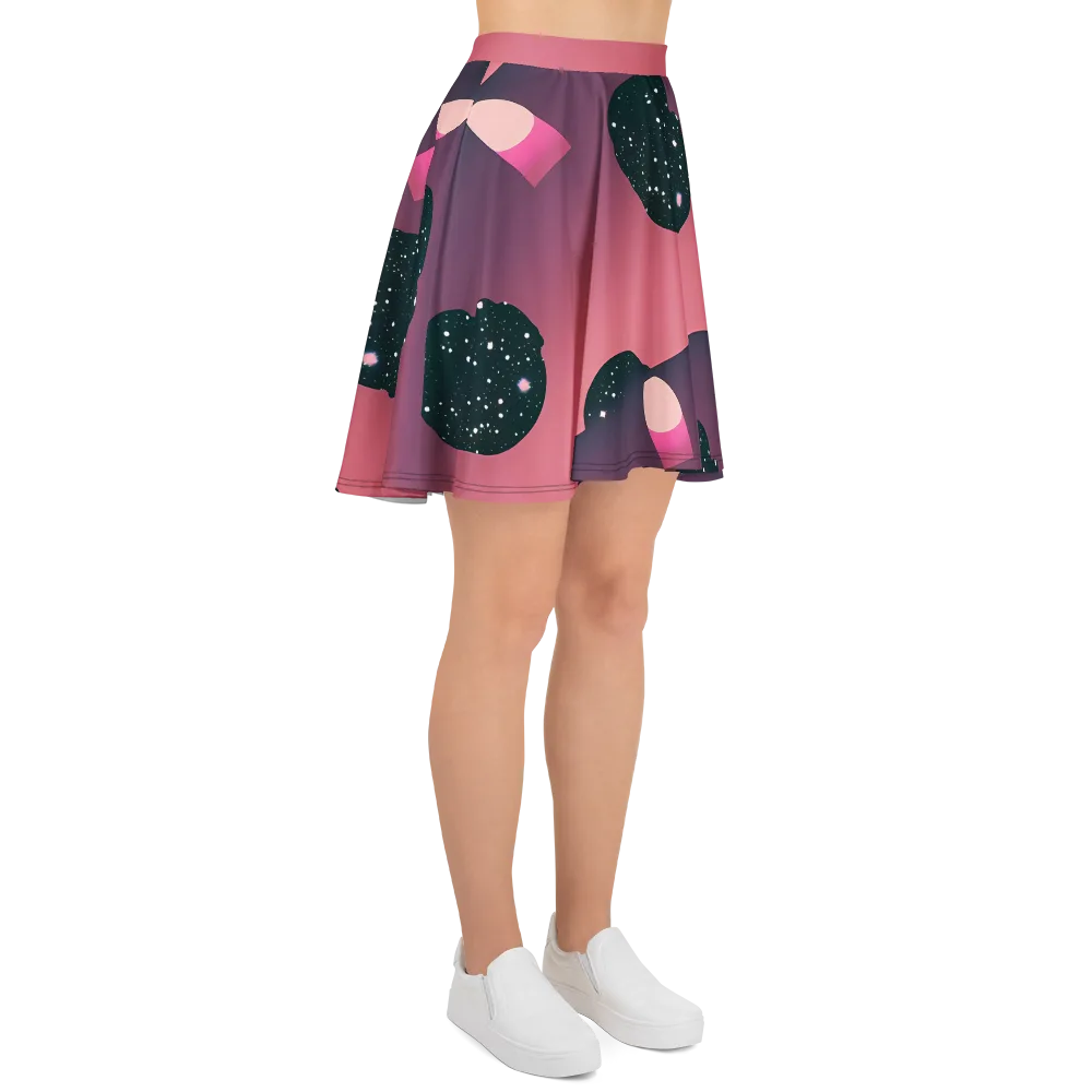 Dreamscape Horizon on Skater Skirt — Right