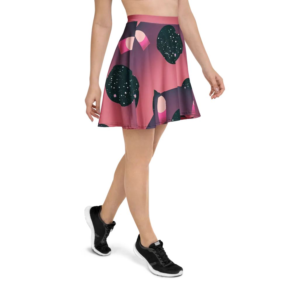 Dreamscape Horizon on Skater Skirt — Right