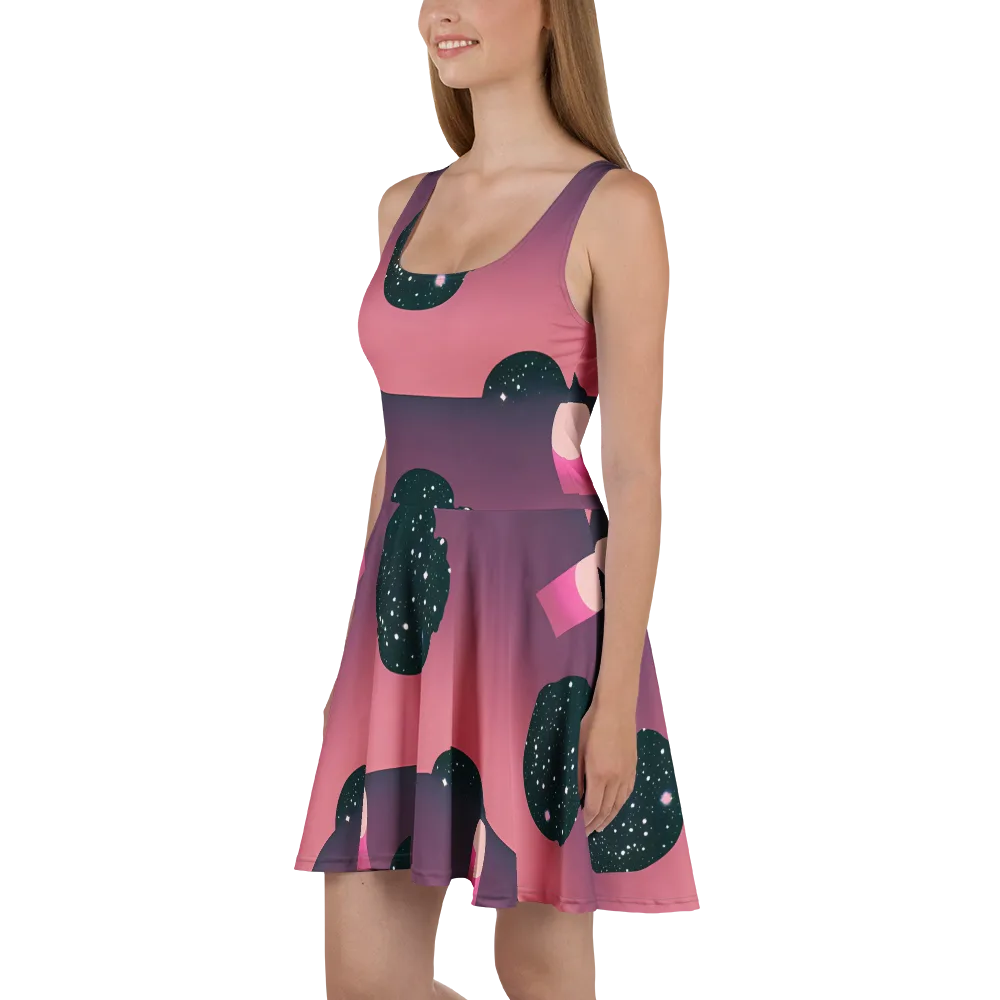Dreamscape Horizon on Skater Dress — Left