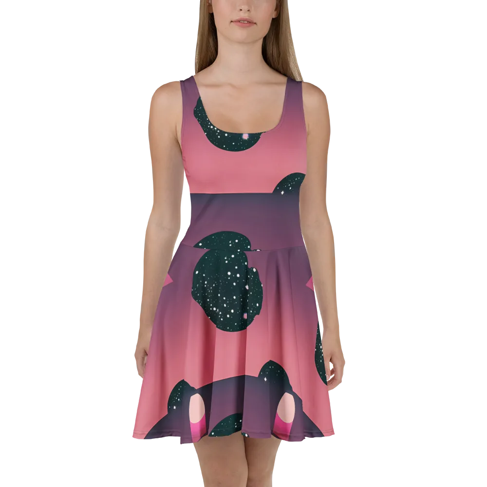Dreamscape Horizon on Skater Dress — Front