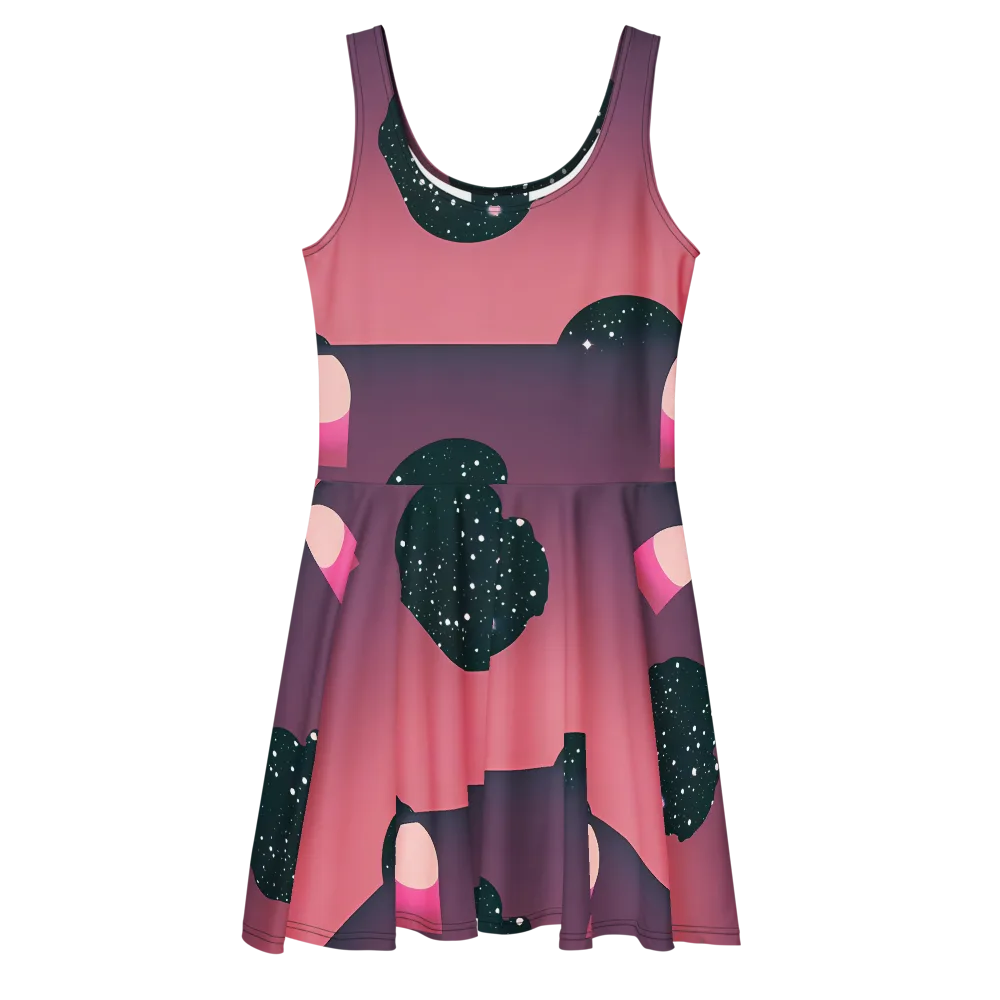 Dreamscape Horizon on Skater Dress — Front