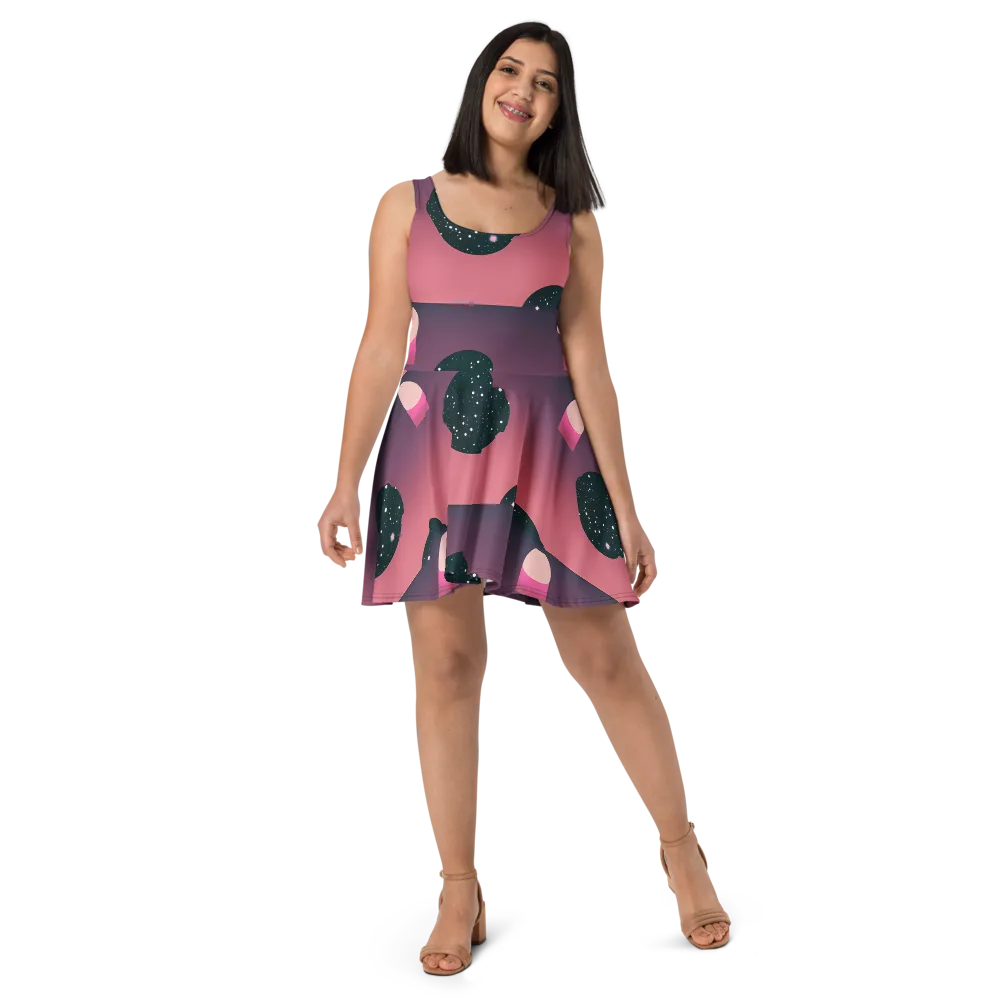 Dreamscape Horizon on Skater Dress — Front