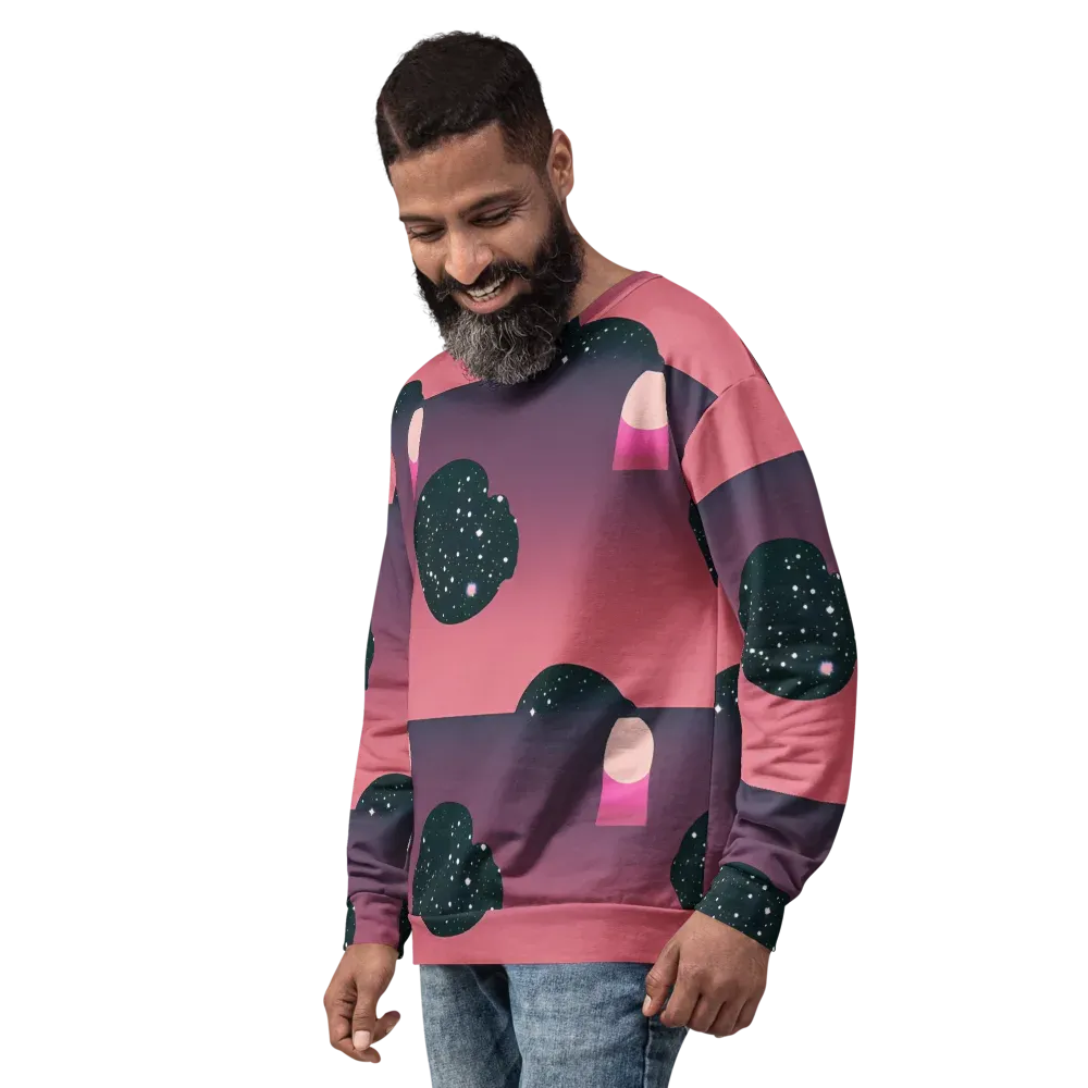 Dreamscape Horizon on Sweatshirt — Left Front