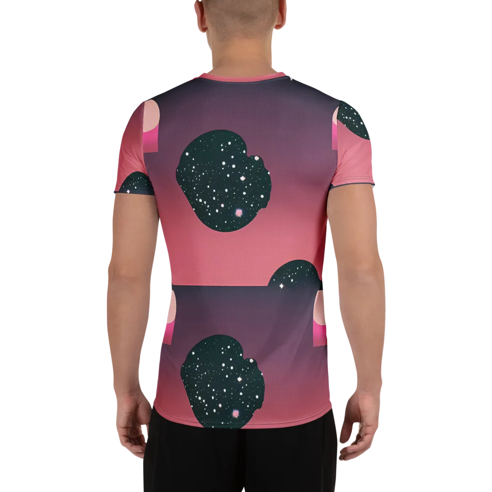 Dreamscape Horizon on Men's Athletic T-Shirt — Back