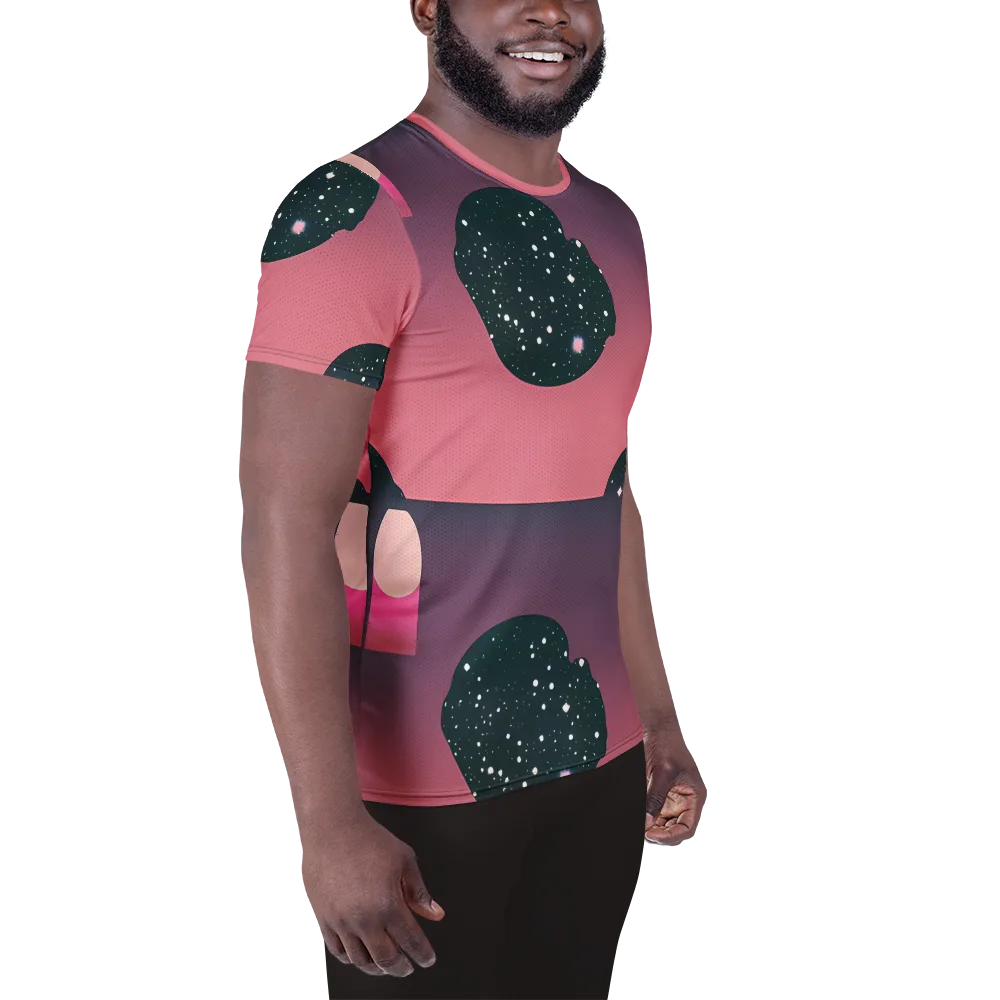 Dreamscape Horizon on Men's Athletic T-Shirt — Right