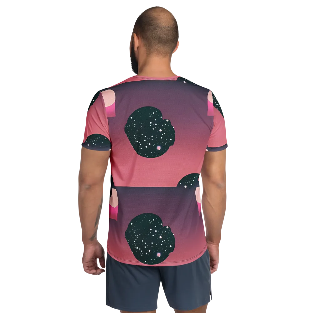 Dreamscape Horizon on Men's Athletic T-Shirt — Back