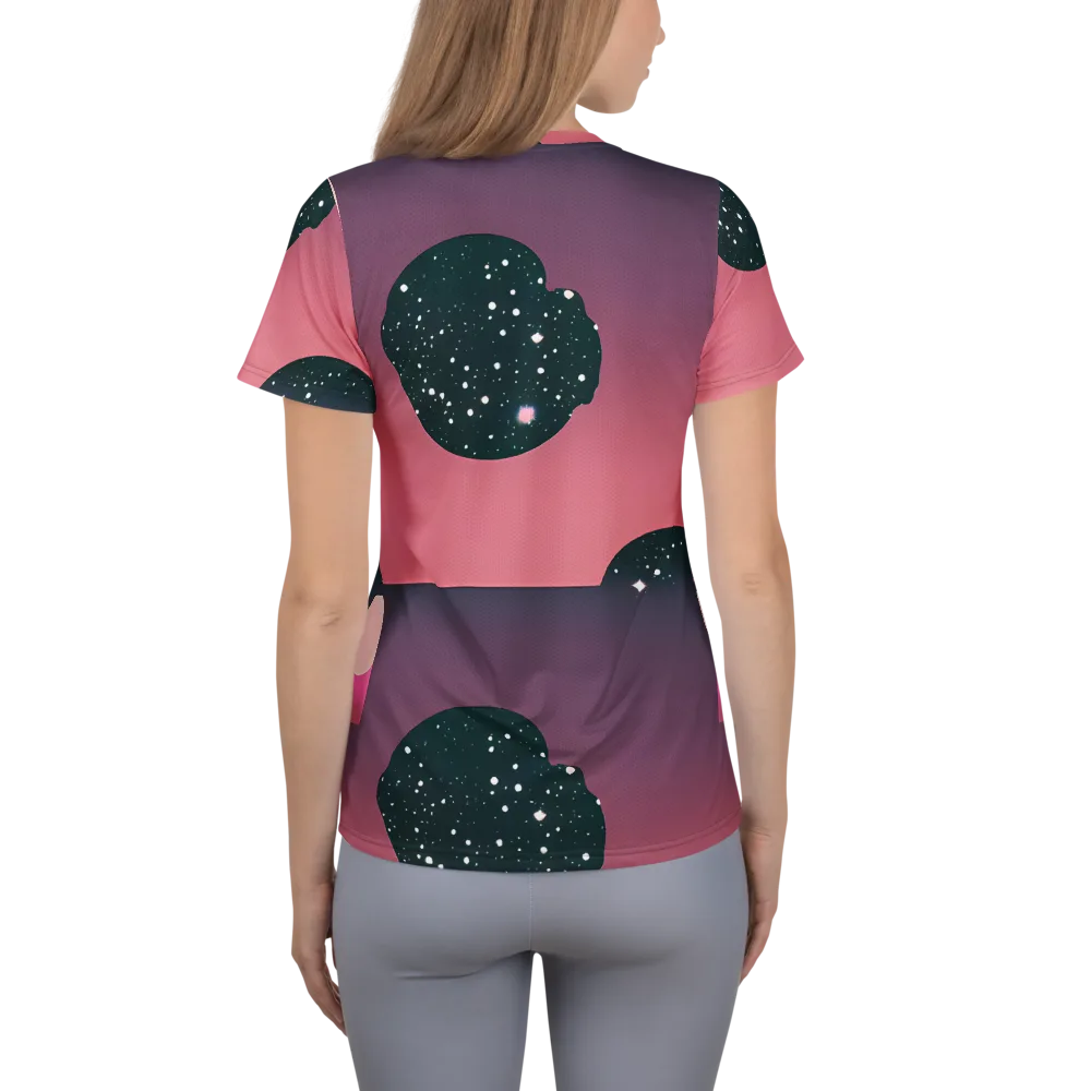Dreamscape Horizon on Women's Athletic T-Shirt — Back