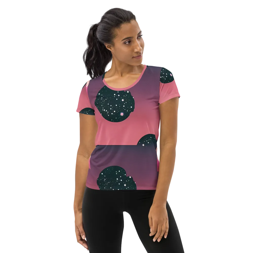 Dreamscape Horizon on Women's Athletic T-Shirt — Front