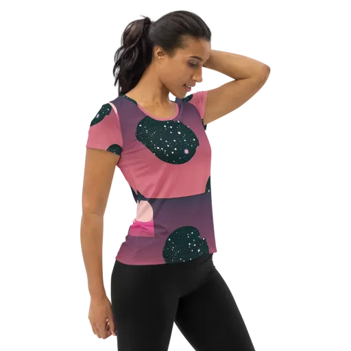 Dreamscape Horizon on a Women's Athletic T-Shirt